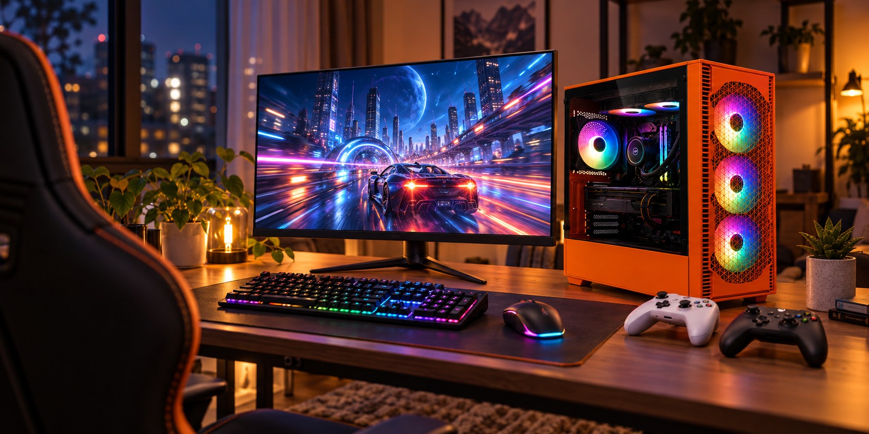 27型画面でゲーム世界へ