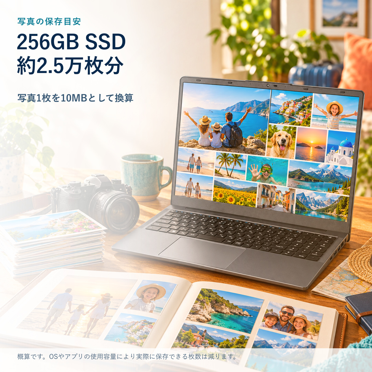 8GB／SSD256GB。標準構成を無理なく選ぶ