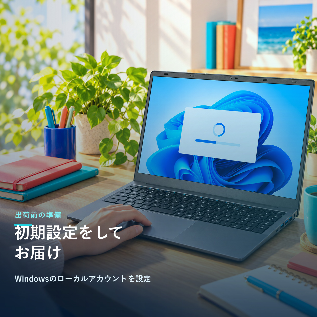 Windows11の初期設定済みで商品発送！